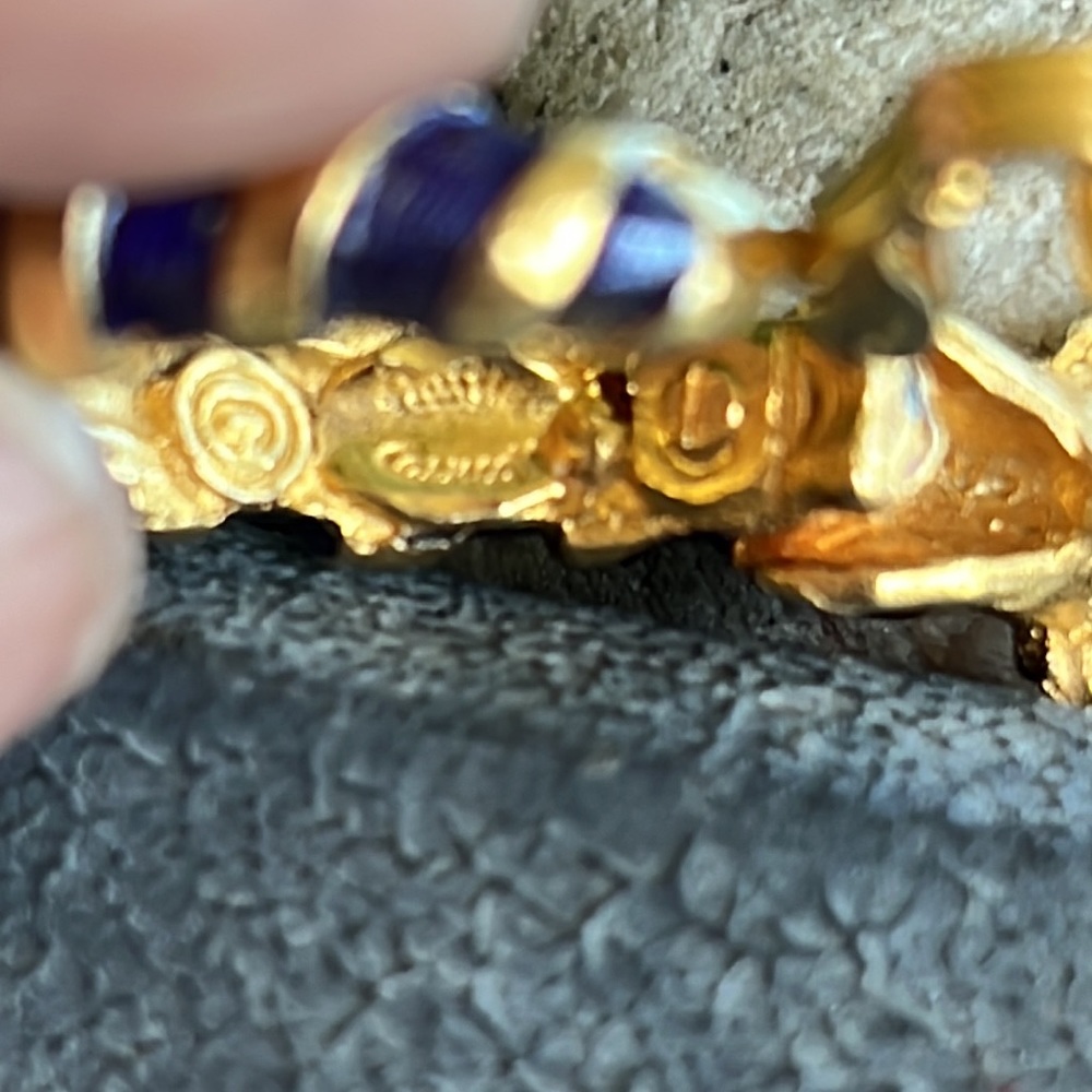 Hattie Carnegie Earrings Missing Tiny Eye Stone - image 5